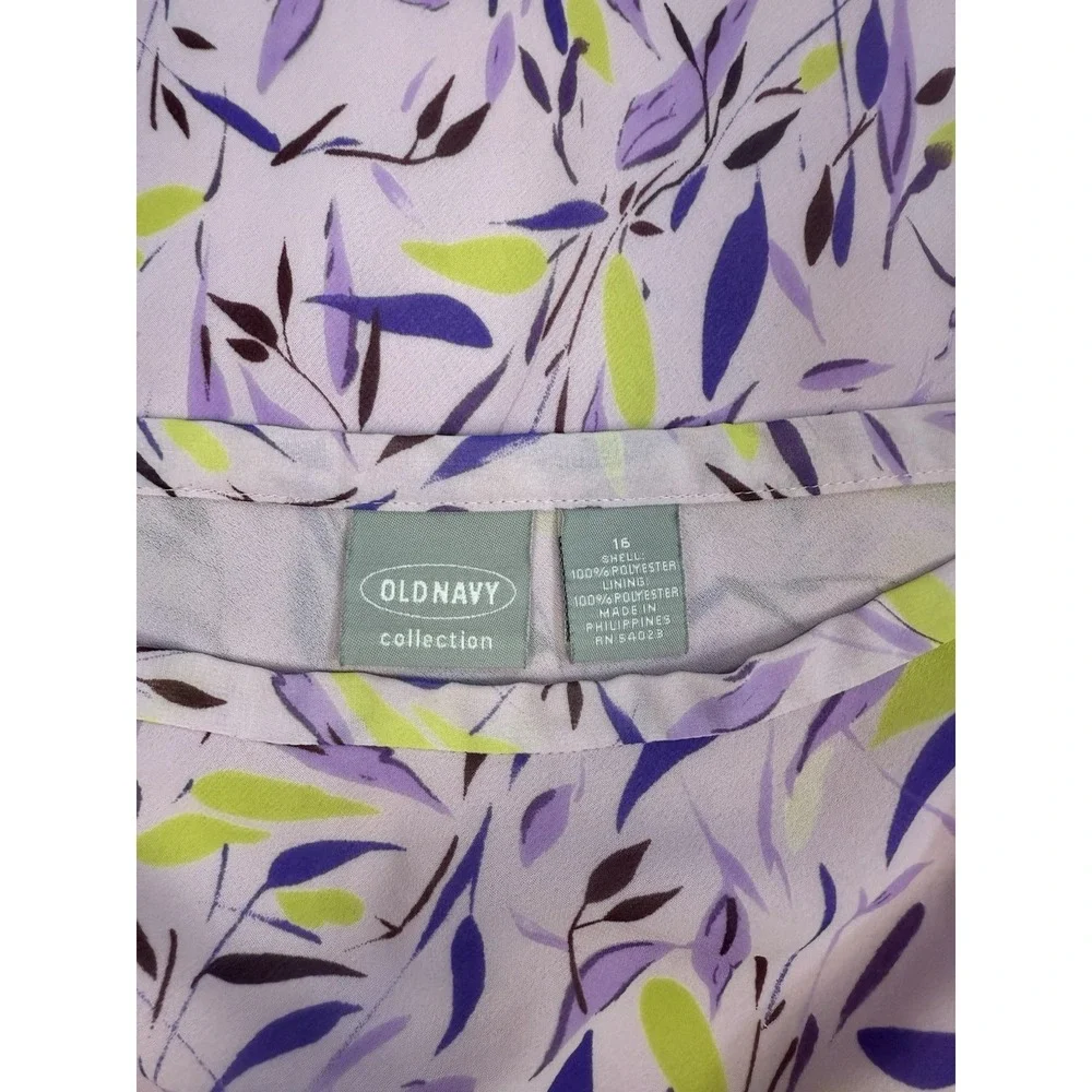 Y2K skirt women's lavender Floral‎ print Old Navy size 16